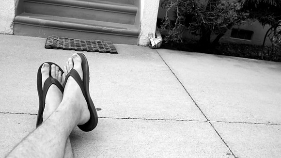 Beers with Stevie in the driveway