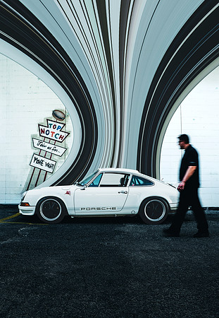 White Porsche Top Notch