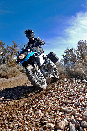 Jeremy Leaning the Big Bike